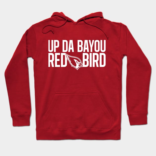Up Da Bayou Red Bird Hoodie by yallcatchinunlimited